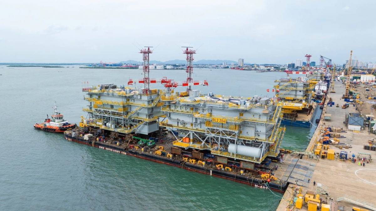 Bốn trạm biến áp của Dự án Baltica 2 trên bãi chế tạo của PTSC M&amp;C