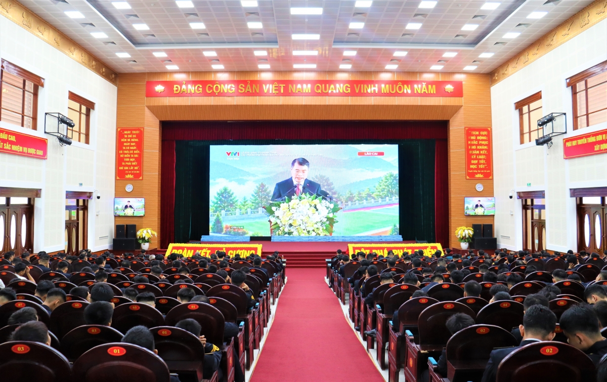 Quang cảnh Lễ khai giảng năm học 2026-2027 tại điểm cầu Học viện Hải quân
