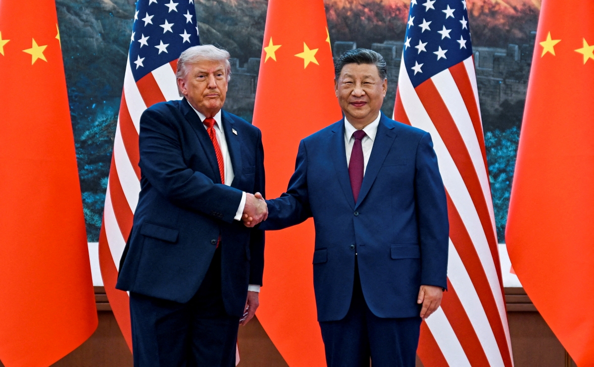 Tổng thống Mỹ Donald Trump thăm Trung Quốc ngày 14/5/2026, tại Bắc Kinh, Trung Quốc (Ảnh: Reuters)