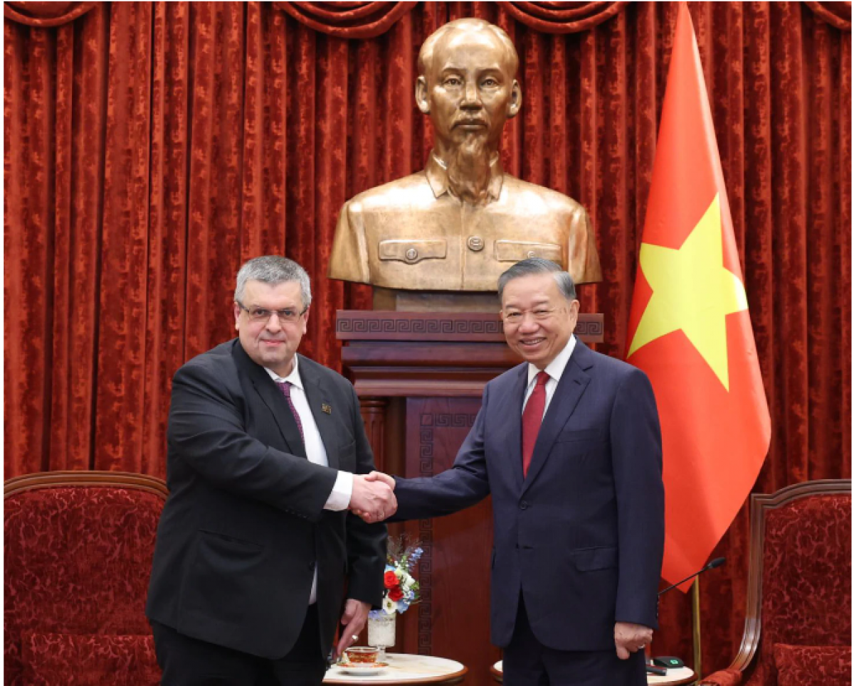 Tổng Bí thư, Chủ tịch nước Tô Lâm trả lời phỏng vấn Hãng thông tấn TASS của Nga - Ảnh: Bộ Ngoại giao