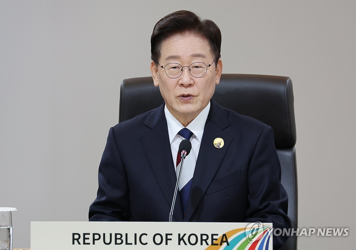 Tổng thống Lee Jae Myung phát biểu tại Hội nghị thượng đỉnh Hàn Quốc - Trung Á lần thứ nhất hôm 16-9-2026. Ảnh Yonhap