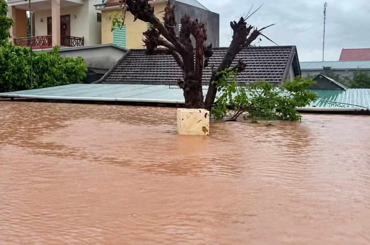 Mưa ngập tại Quảng Trị