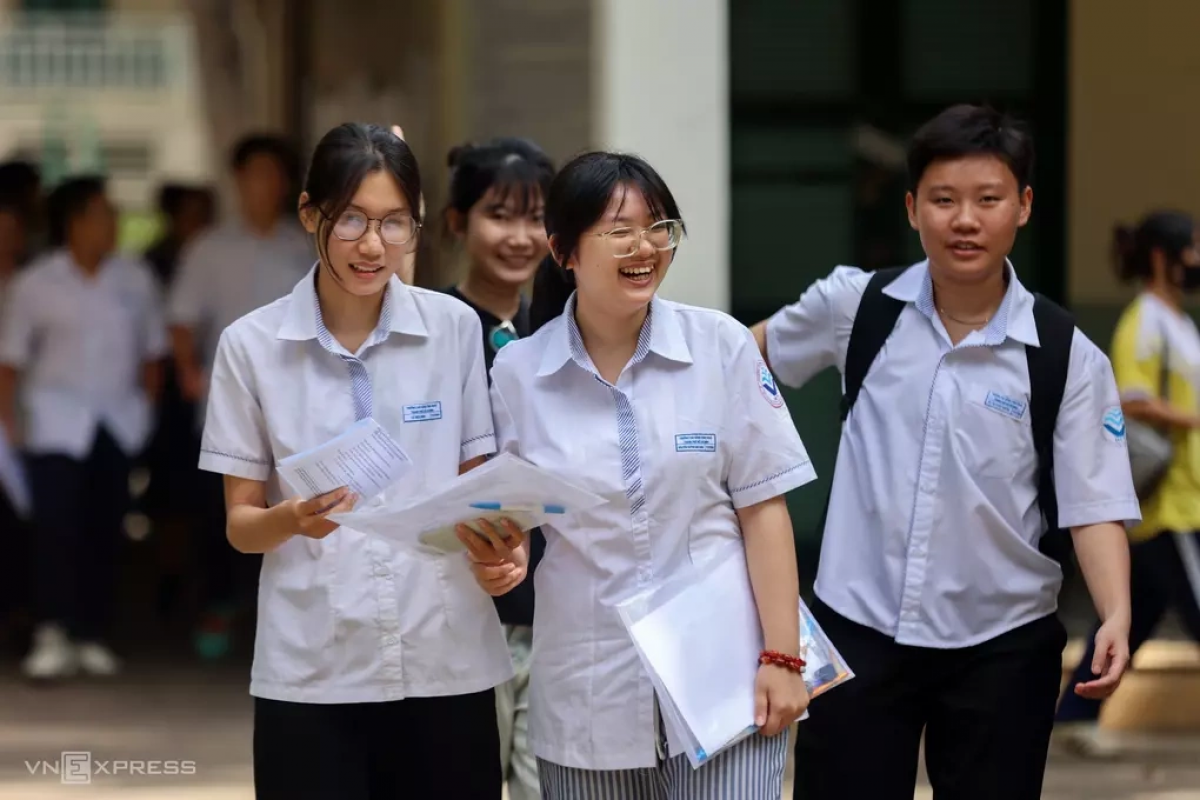 Học sinh thi tốt nghiệp THPT 2026 tại TP HCM. Ảnh: Quỳnh Trần