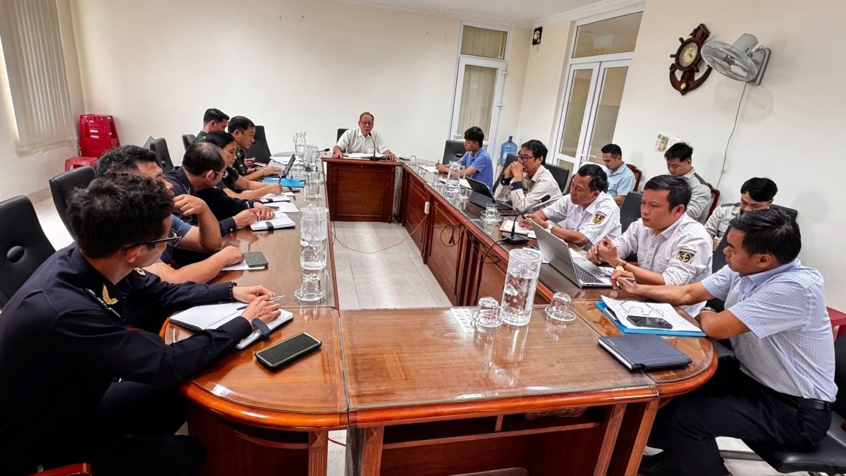 Tàu Merchant Mariner gặp sự cố. Ảnh Biên phòng Quảng Ngãi