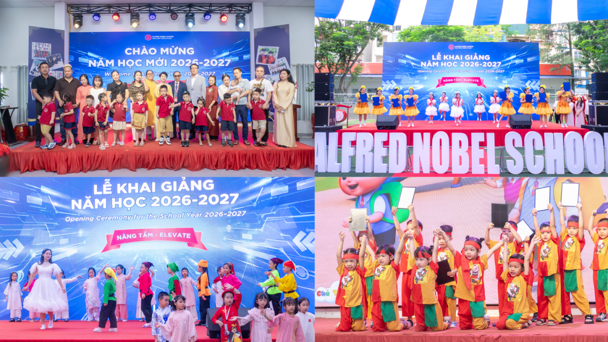 Không khí Lễ khai giảng tại Hệ thống giáo dục Liên cấp Alfred Nobel