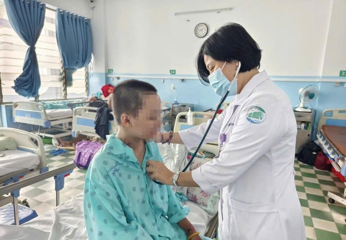 Bệnh nhân 16 tuổi khi phục hồi và chuẩn bị xuất viện (Ảnh: BVCC)