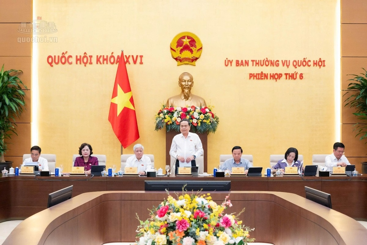 Chủ tịch Quốc hội Trần Thanh Mẫn và các Phó Chủ tịch Quốc hội. Ảnh: Cổng thông tin điện tử Quốc hội.