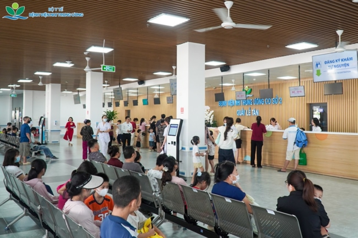 Bệnh viện Nhi Trung ương là nơi có hàng nghìn trẻ em đến khám mỗi ngày- Ảnh https://benhviennhitrunguong.gov.vn