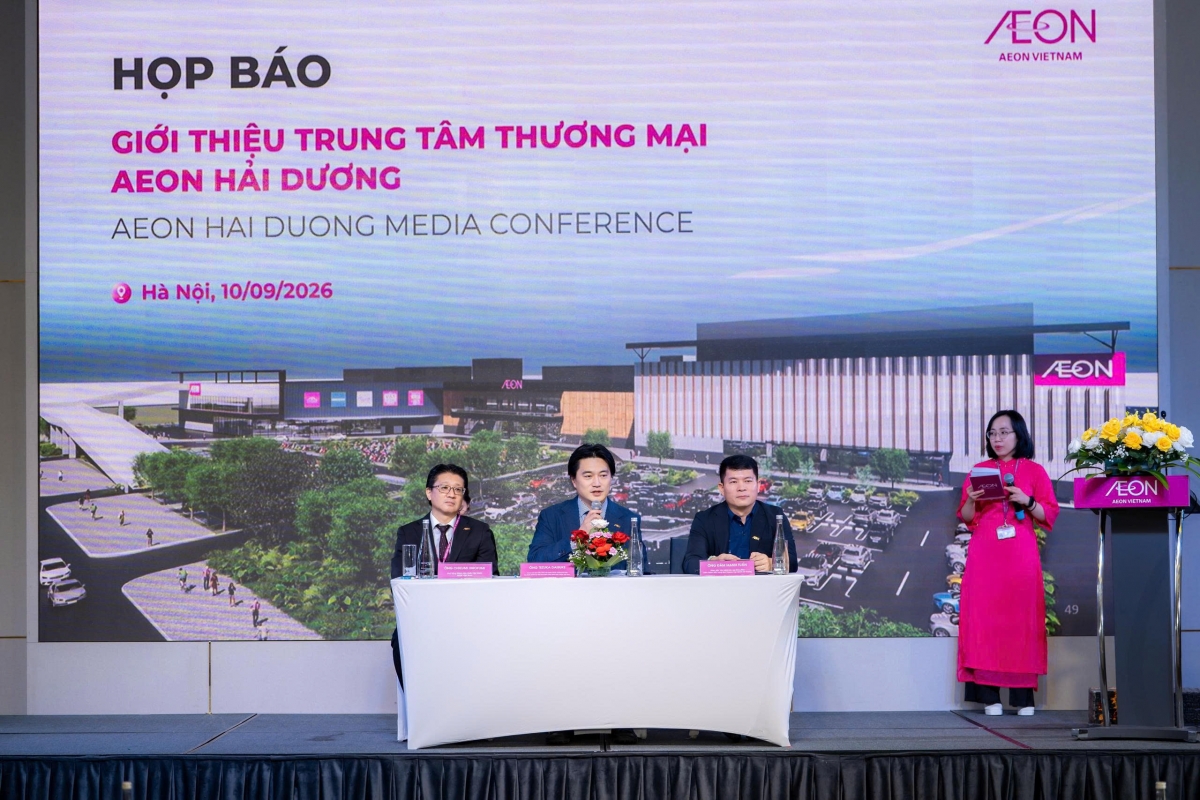 Họp báo Giới thiệu TTTM AEON Hải Dương tại Hà Nội.
