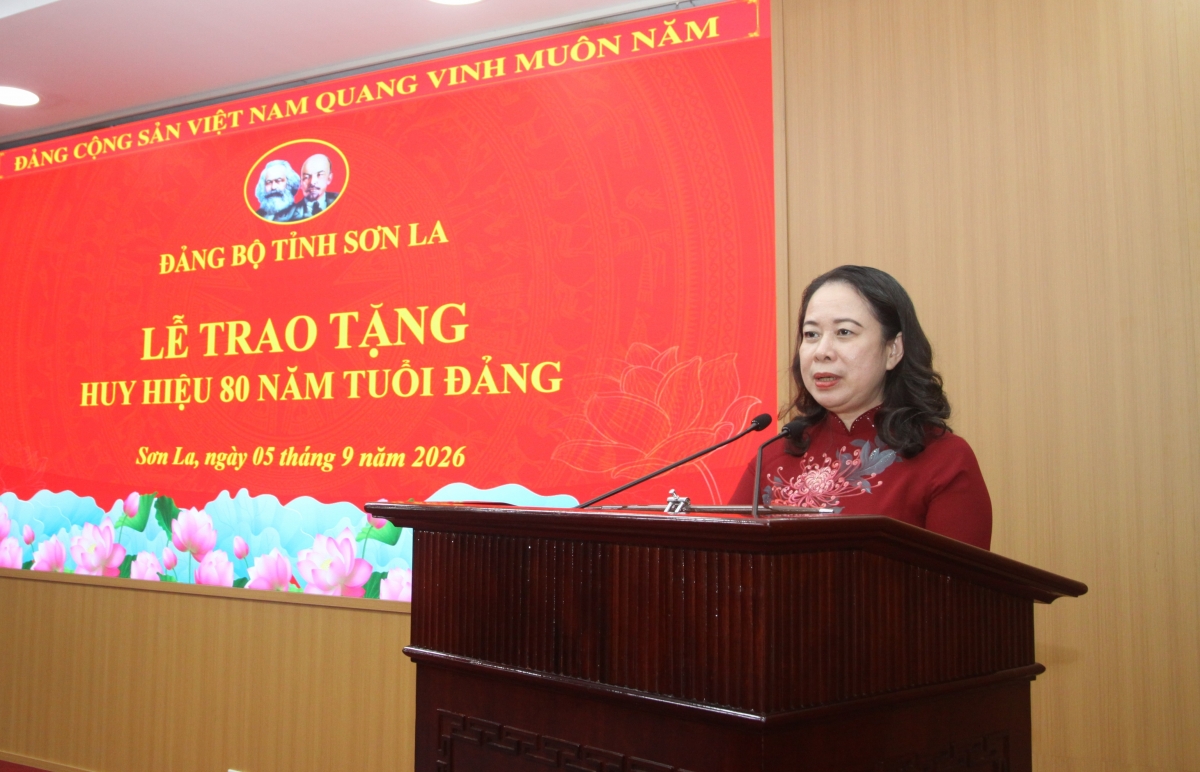 Phó Chủ tịch nước Võ Thị Ánh Xuân phát biểu tại buổi lễ.