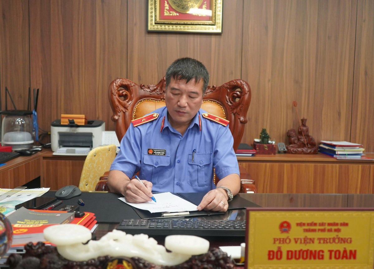 Ông Đỗ Dương Toàn, Phó Viện trưởng Viện kiểm sát nhân dân thành phố Hà Nội