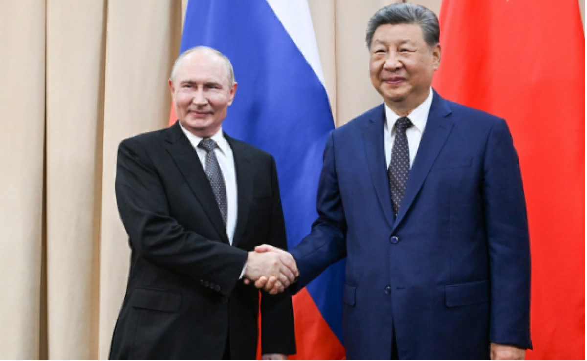 Tổng thống Nga Vladimir Putin và Chủ tịch Trung Quốc Tập Cận Bình. (Nguồn: Ria Novosti)