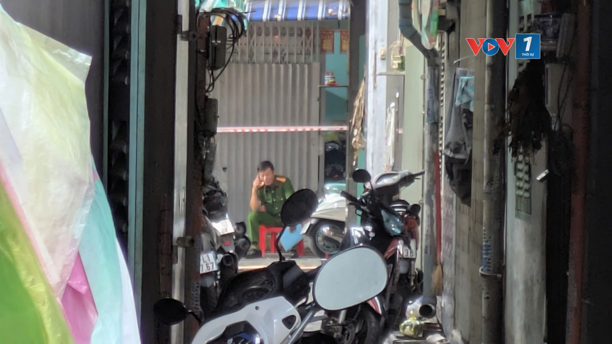 Hiện trường vụ cháy vẫn đang được phong tỏa