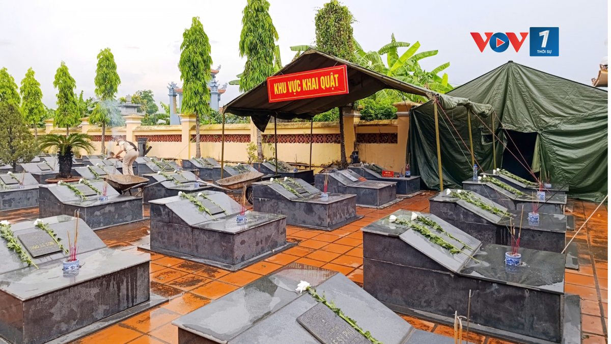 Nghĩa trang liệt sĩ phường Phong Cốc, thành phố Quảng Ninh được làm điểm, thực hiện trước để rút kinh nghiệm về quy trình phối hợp, cách lấy mẫu và nhân lực thực hiện. Sau đó, chiến dịch được thực hiện tại 18 nghĩa trang liệt sĩ còn lại.