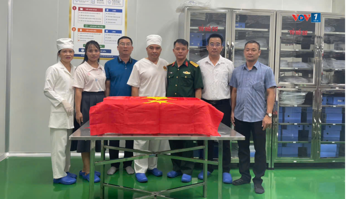 Đây là lần thứ 6 tỉnh Điện Biên bàn giao mẫu hài cốt liệt sĩ được thu thập tại các nghĩa trang trên địa bàn