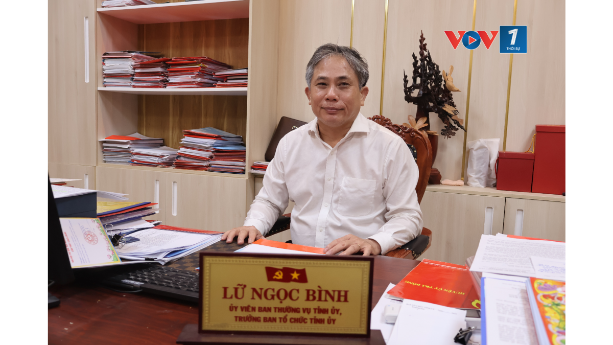 Ông Lữ Ngọc Bình, Trưởng Ban Tổ chức Tỉnh ủy Quảng Ngãi