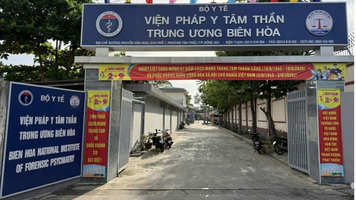 Viện Pháp y tâm thần Trung ương Biên Hòa (Ảnh: ĐV)