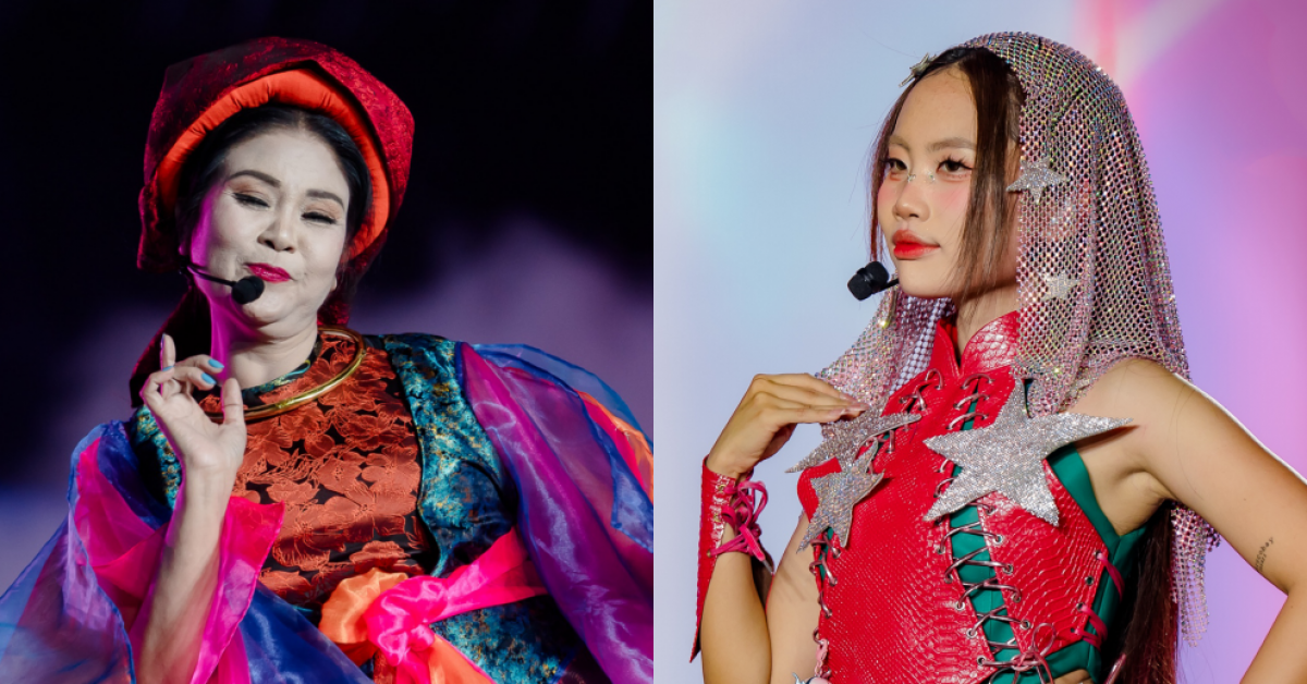 NSND Thanh Ngoan hoà giọng Phương Mỹ Chi.