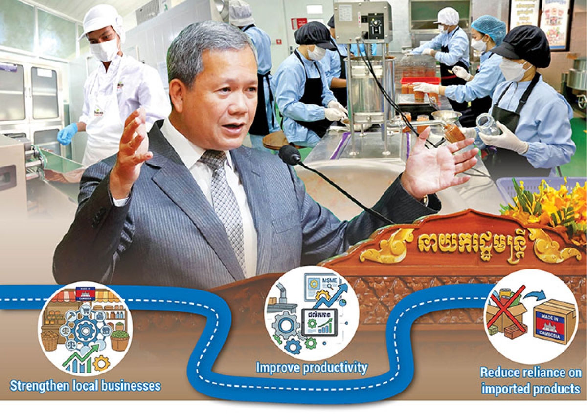 Campuchia công bố chiến lược mới - tìm động lực tăng trưởng từ các doanh nghiệp nhỏ và vừa. Ảnh: Khmer Times