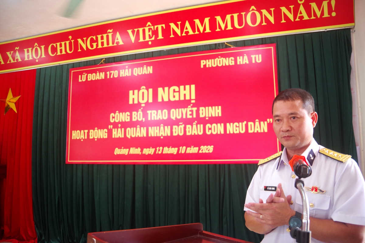 Đại tá Đỗ Xuân Chung, Lữ đoàn trưởng Lữ đoàn 170 phát biểu