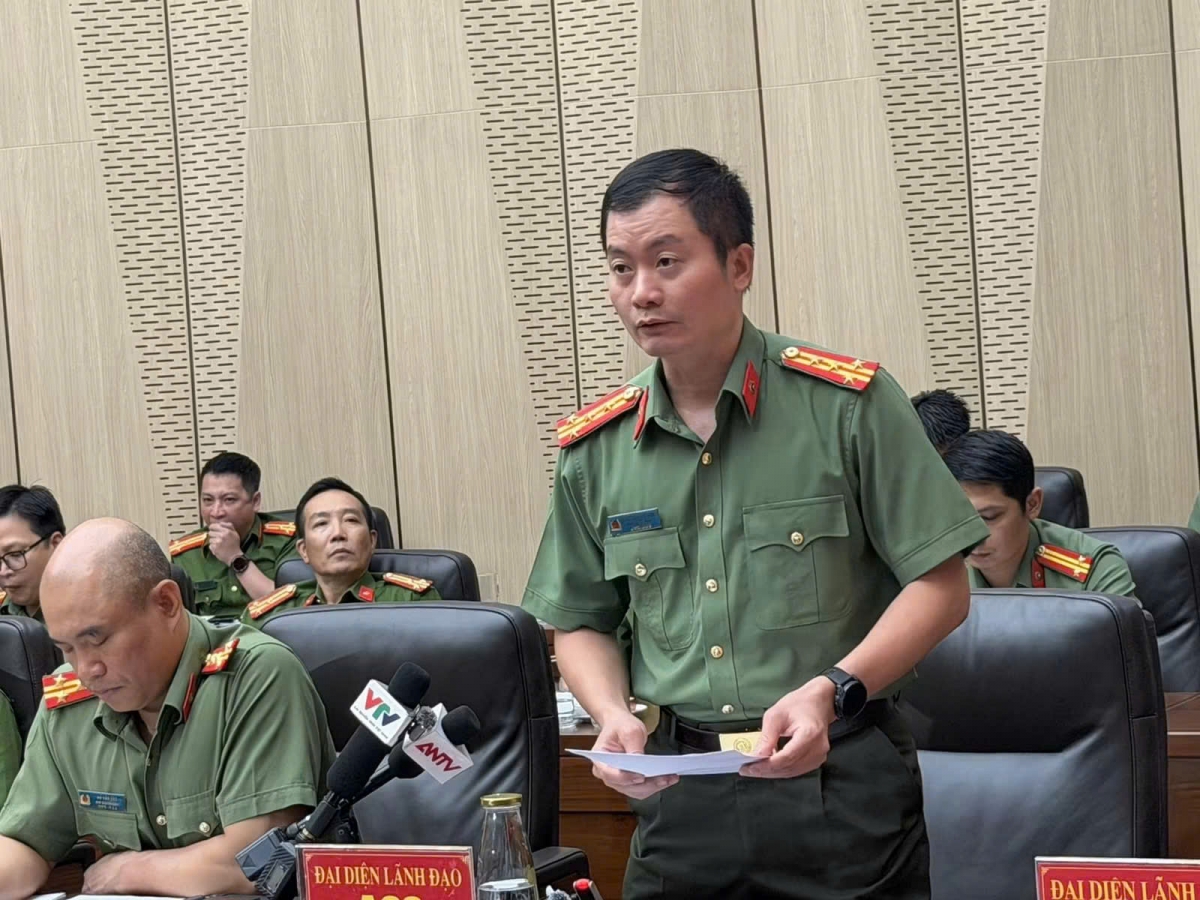 Đại tá Nguyễn Tuấn Hưng, Phó cục trưởng Cục An ninh điều tra Bộ Công an thông tin vụ án gian lận điểm thi ở Chuyên Tuyên Quang