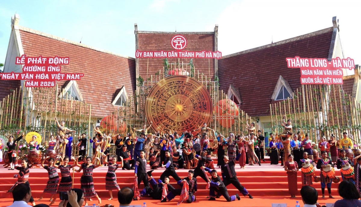 Với nhiều màn trình diễn ấn tượng, chương trình nghệ thuật tại lễ phát động mang đến những sắc màu văn hoá đa dạng của đồng bào các dân tộc.