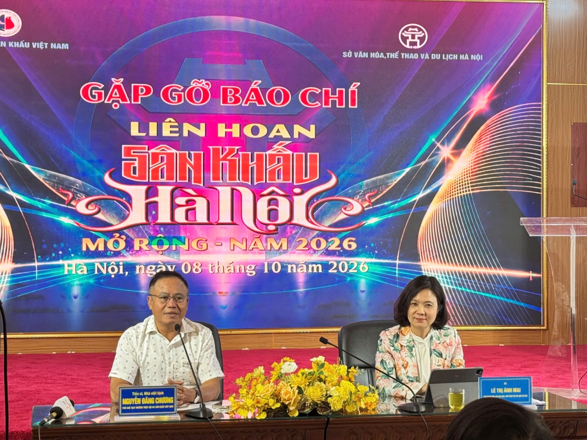 Sở Văn hóa, Thể thao và Du lịch Hà Nội phối hợp với Hội Nghệ sĩ Sân khấu Việt Nam tổ chức Liên hoan sân khấu Hà Nội mở rộng 2026.