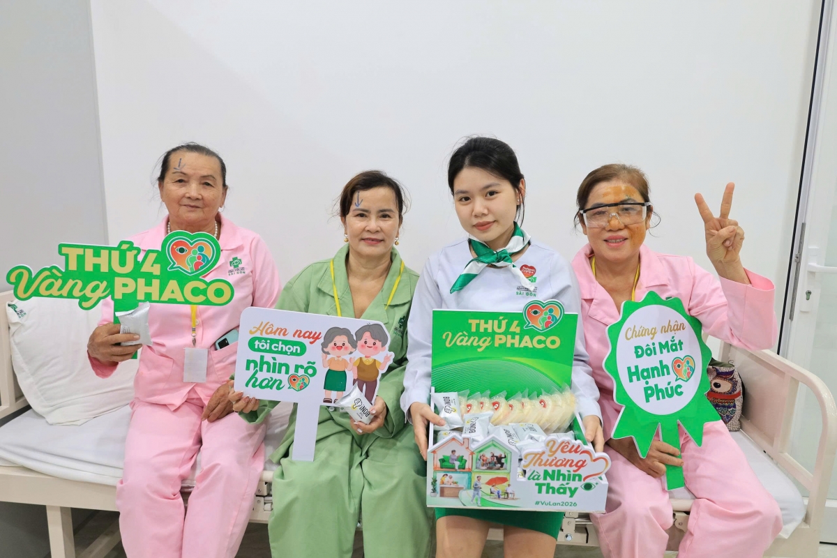 Chuỗi hoạt động “yêu thương là nhìn thấy” của chương trình Vu lan báo hiếu nhận được sự yêu thương từ người bệnh