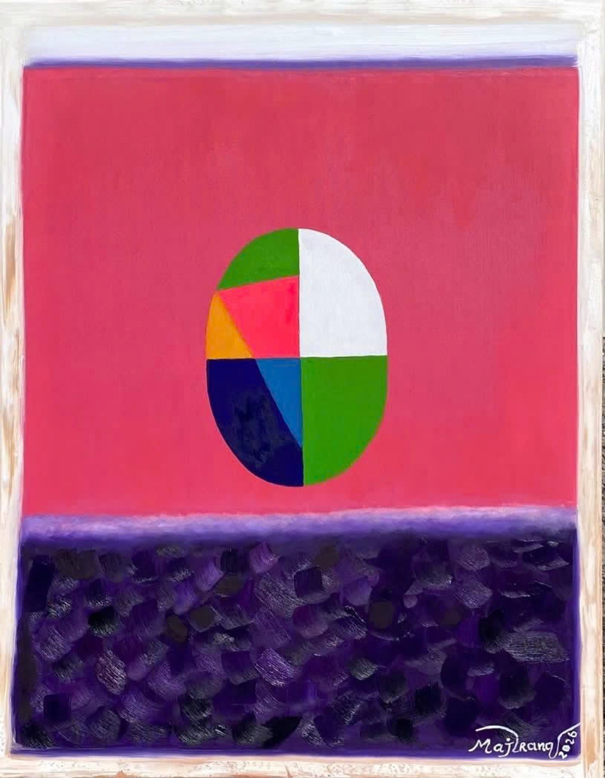 NGHĨ TỚI MARK ROTHKO (Thinking of Mark Rothko &amp; the Ellipse) - Sơn dầu trên toan 