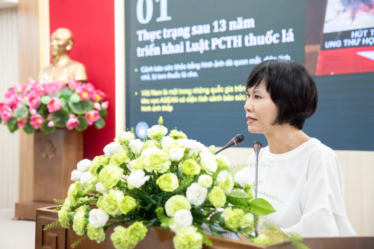 PGS.TS Lê Thị Thanh Hương, Phó Hiệu trưởng Trường Đại học Y tế công cộng- Ảnh Duy Minh