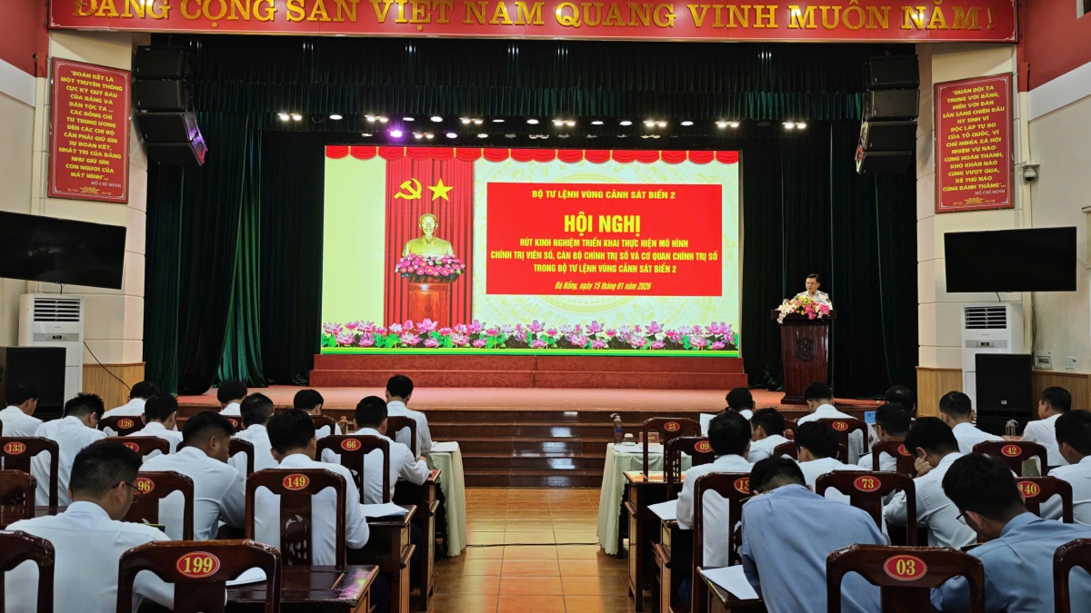 Vùng Cảnh sát biển 2 rút kinh nghiệm triển khai thực hiện mô hình Chính trị viên số, cán bộ Chính trị số và cơ quan chính trị số