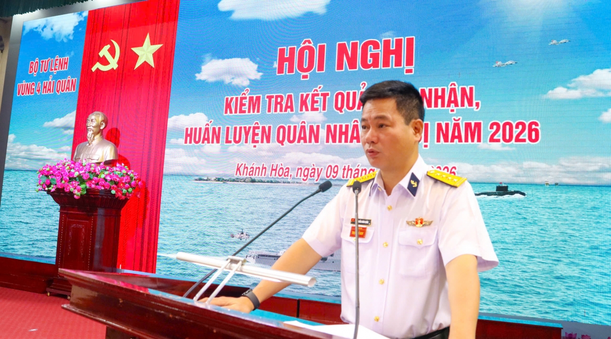 Đại tá Nguyễn Xuân Quân, Phó Tư lệnh, Tham mưu trưởng Vùng phát biểu