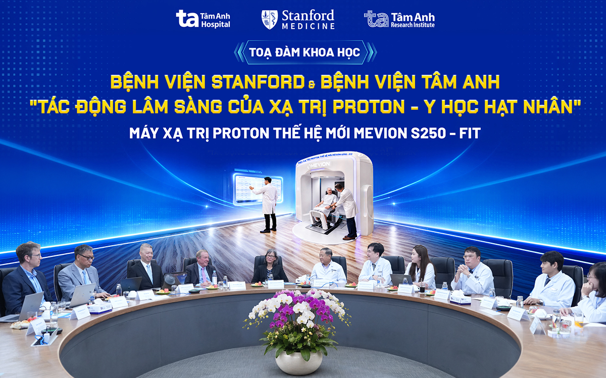 GS.BS Quỳnh Thư Lê và các chuyên gia Stanford chia sẻ kinh nghiệm đã vận hành “siêu máy” xạ trị proton tại Bệnh viện Tâm Anh trong tọa đàm khoa học “Tác động lâm sàng của xạ trị Proton”, diễn ra vào giữa tháng 9/2026 tại Việt Nam