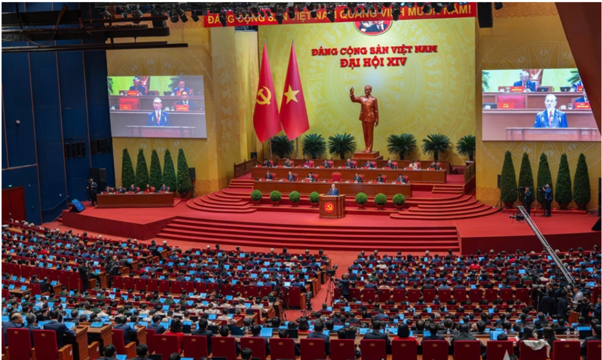Quang cảnh phiên khai mạc Đại hội đại biểu toàn quốc lần thứ XIV của Đảng