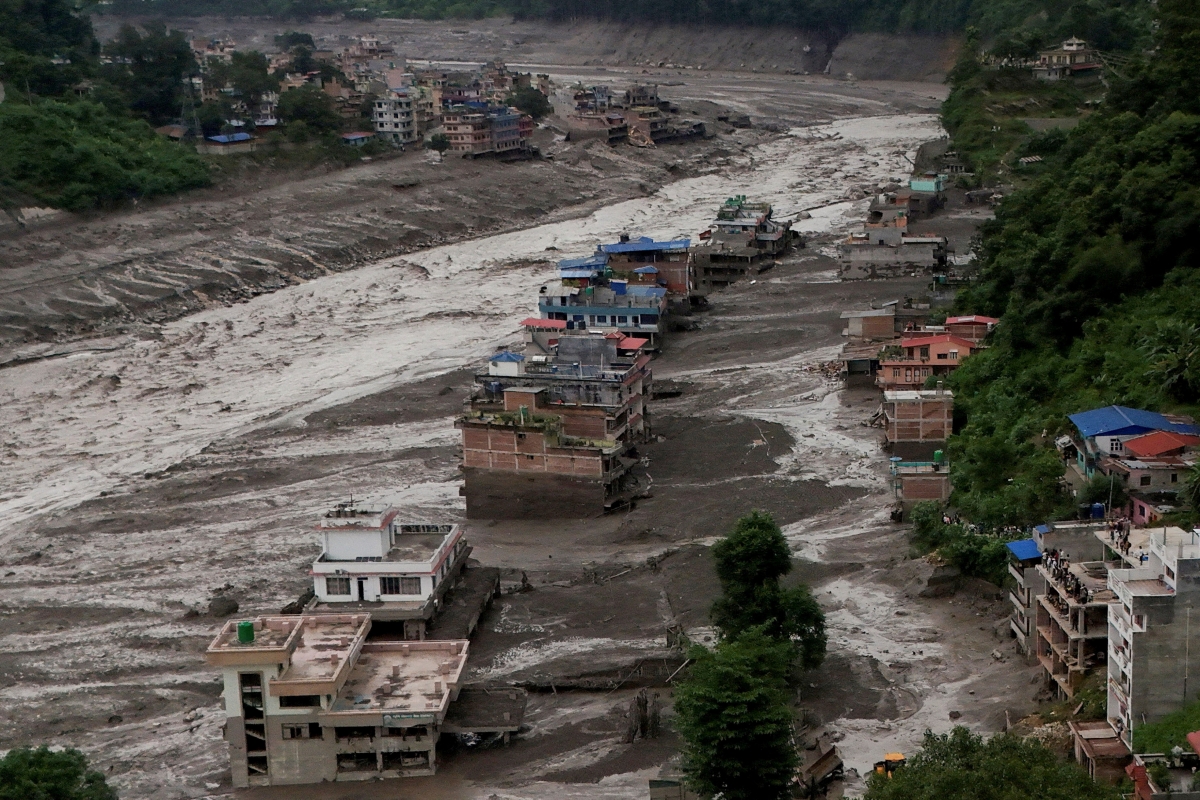 Trận lũ quét kinh hoàng ở Nepal. Ảnh: Reuters