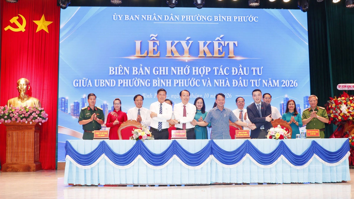 Phường Bình Phước đã tổ chức hội nghị kết nối đầu tư để khai thác trụ sở công (ảnh: Thiên Lý)