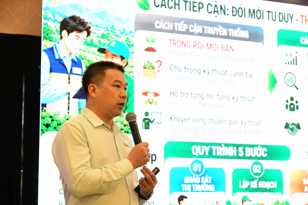Ông Đỗ Đà Giang, Điều phối viên Ban Quản lý Dự án Trung ương chia sẻ tại Hội nghị