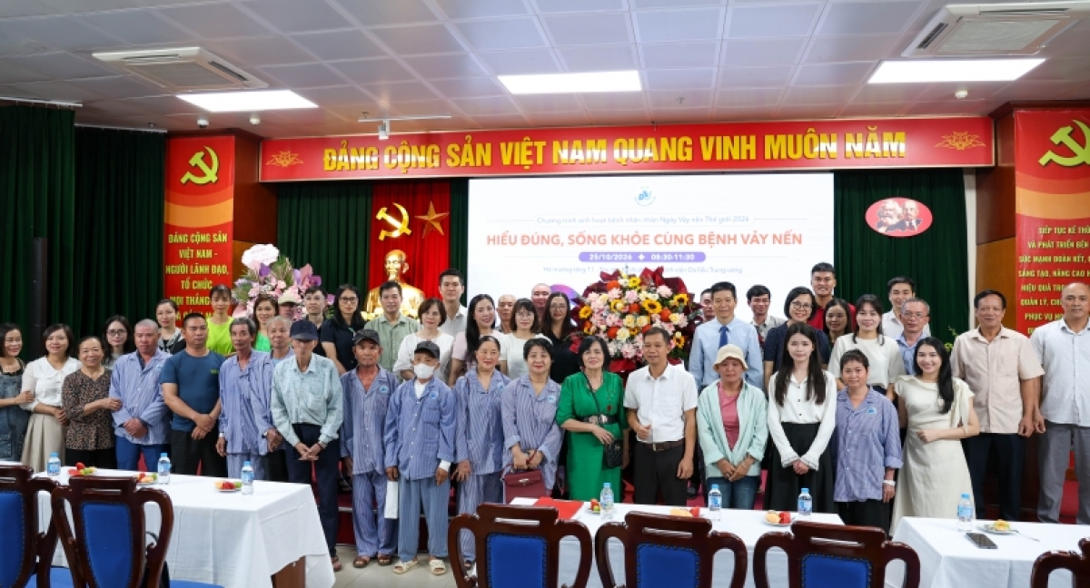 Bệnh viện Da liễu Trung ương tổ chức chương trình tọa đàm, sinh hoạt bệnh nhân... hưởng ứng ngày Vảy nến Thế giới 