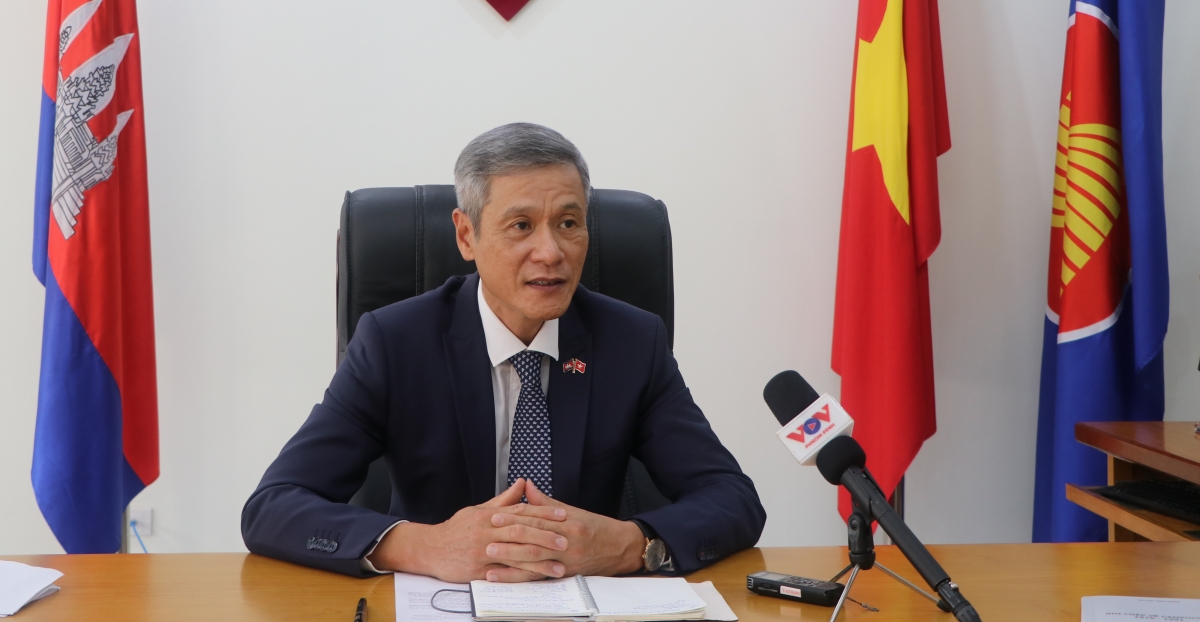 VOV Đại sứ Việt Nam tại Campuchia Nguyễn Minh Vũ đã trả lời phỏng vấn phóng viên VOV
