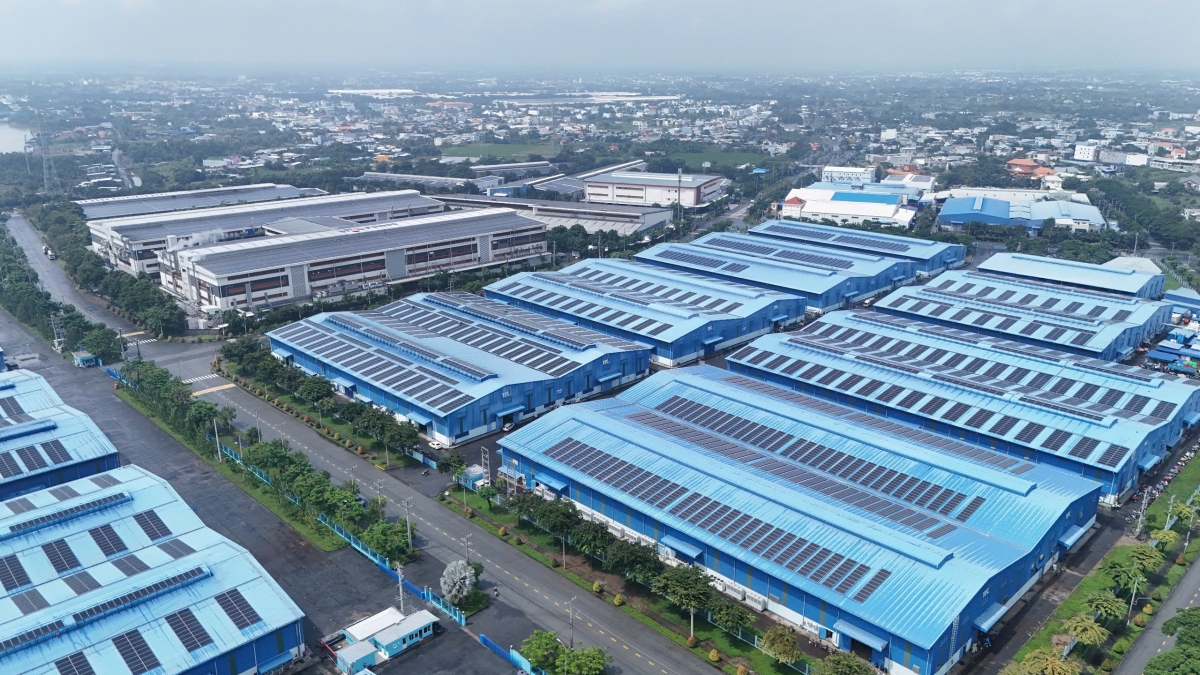 Điện mặt trời mái nhà được đầu tư tại Khu Công nghiệp Thành Thành Công (TTC IZ)