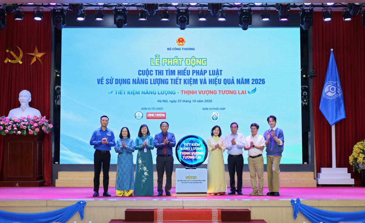 Sáng 23/10/2026, Cục Năng lượng - Dầu khí, Bộ Công Thương phối hợp với Tạp chí Công Thương tổ chức lễ phát động cuộc thi tại Trường Đại học Kinh tế - Kỹ thuật Công nghiệp, với thông điệp “Tiết kiệm năng lượng – Thịnh vượng tương lai”
