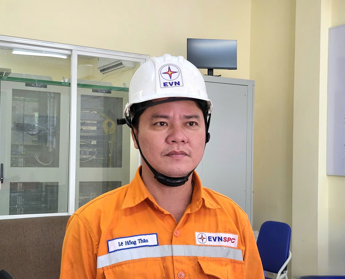 Kỹ sư Lê Hồng Thân - Trưởng ca vận hành tại Trạm biến áp 220kV Phú Quốc