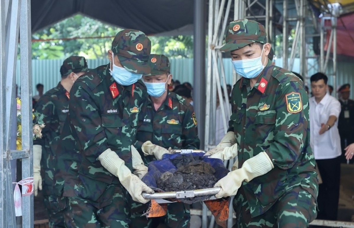 Chiến dịch 500 ngày đêm: Đã đạt 51,59% chỉ tiêu tìm kiếm, quy tập hài cốt liệt sĩ.