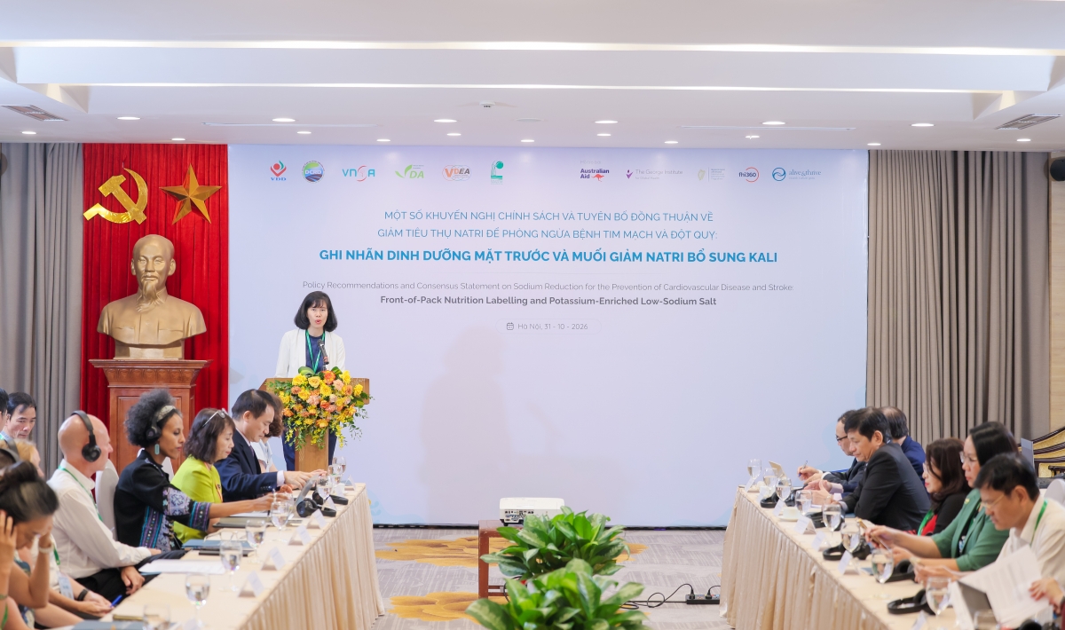 
Một số khuyến nghị chính sách và Tuyên bố đồng thuận về giảm tiêu thụ natri để phòng ngừa bệnh tim mạch và đột quỵ – Ghi nhãn dinh dưỡng mặt trước và muối giảm natri bổ sung kali