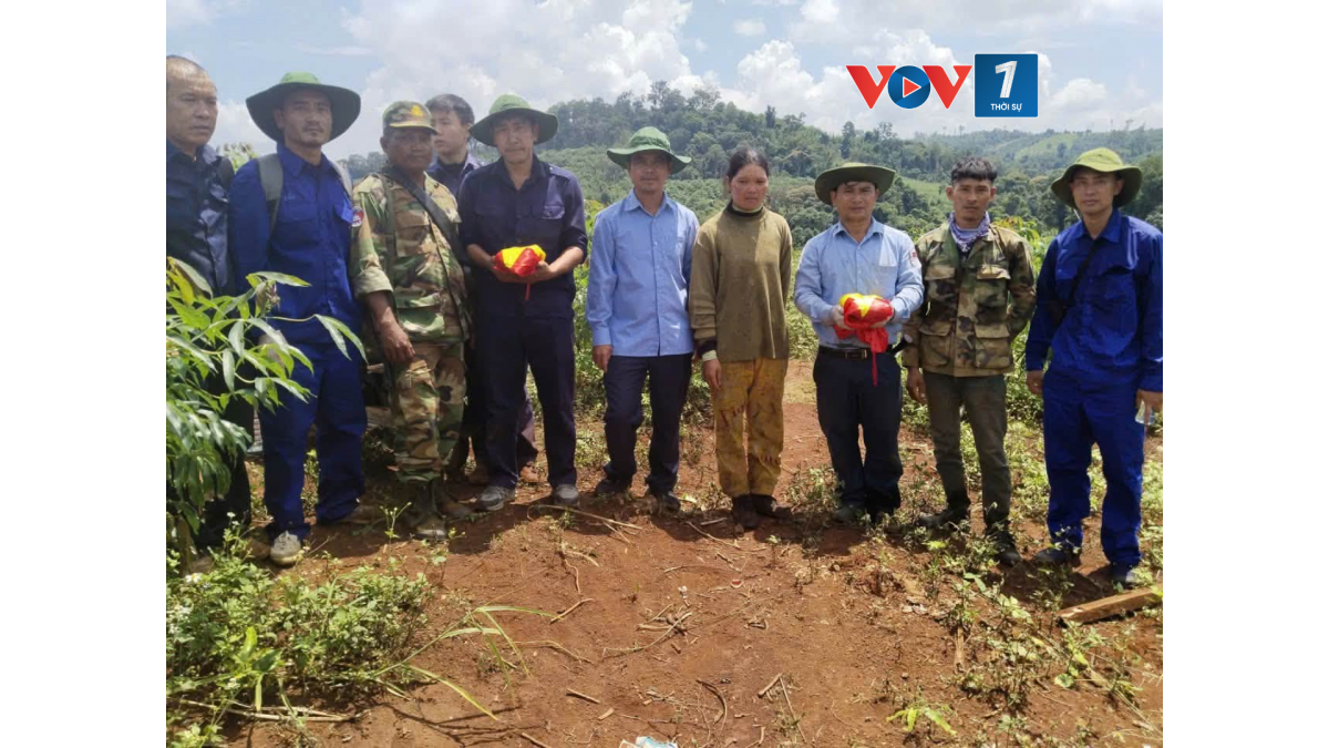 Đội K51, Bộ CHQS tỉnh Đắk Lắk nhận đượ sự hỗ trợ tích cực của chính quyền, lực lượng vũ trang và nhân dân nước bạn Campuchia. (Ảnh: Đội K51, Bộ CHQS tỉnh Đắk Lắk)