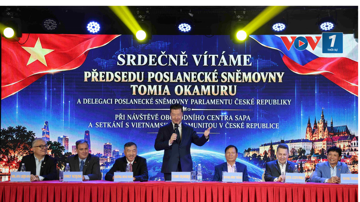 Chủ tịch Hạ viện Cộng hòa Séc Tomio Okamura đánh giá cao quá trình hội nhập và những đóng góp của cộng đồng người Việt Nam.