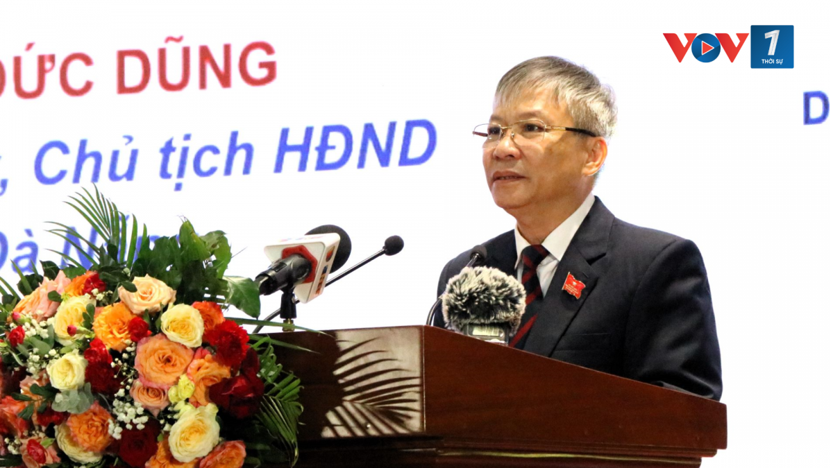 Ông Nguyễn Đức Dũng, Phó Bí thư Thành ủy, Chủ tịch HĐND thành phố Đà Nẵng phát biểu