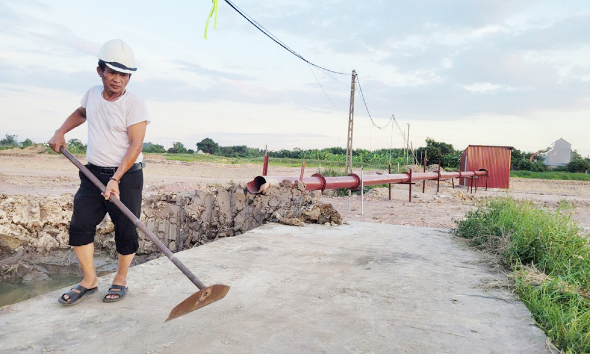 Công trình trạm bơm tại Khoái Khê, xã Nhân Thắng, thành phố Bắc Ninh đã hoàn thành