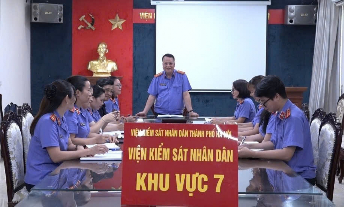 Ông Nguyễn Huy Mạnh, Viện trưởng Viện kiểm sát nhân dân khu vực 7, thành phố Hà Nội