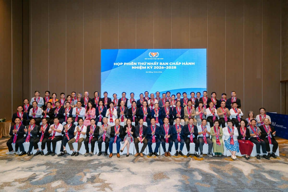 Các thành viên trong Ban chấp hành Hội Tim mạch học Việt Nam nhiệm kỳ 2026-2028